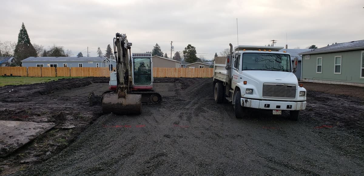 Site graded and cleared