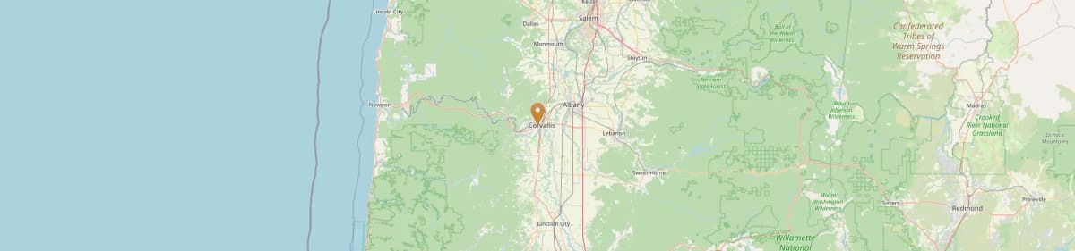 Benton County Manufactured Home Service Area Map Oregon