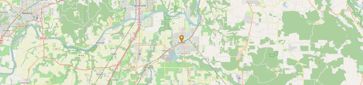 Canby Mobile Home Installation Map Oregon