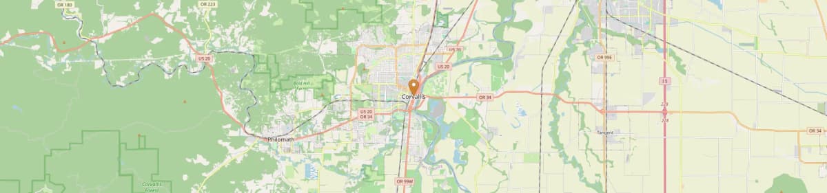 Corvallis Mobile Home Installation Map Oregon