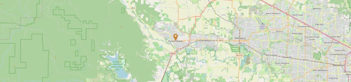 Forest Grove Mobile Home Installation Map Oregon
