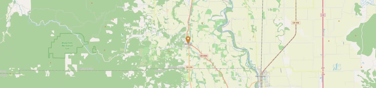 Monroe Mobile Home Installation Map Oregon