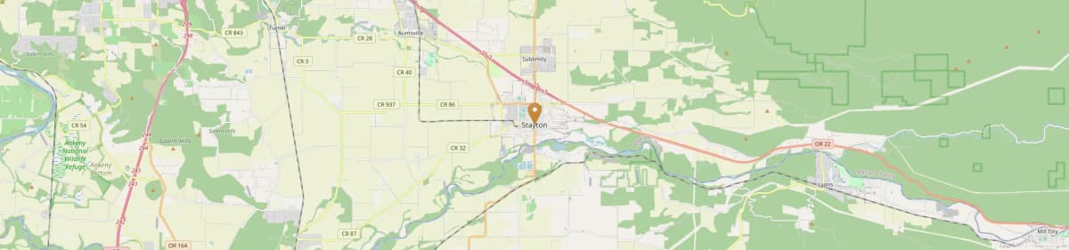 Stayton Mobile Home Installation Map Oregon