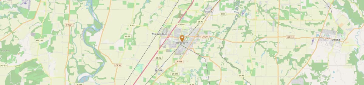 Woodburn Mobile Home Installation Map Oregon